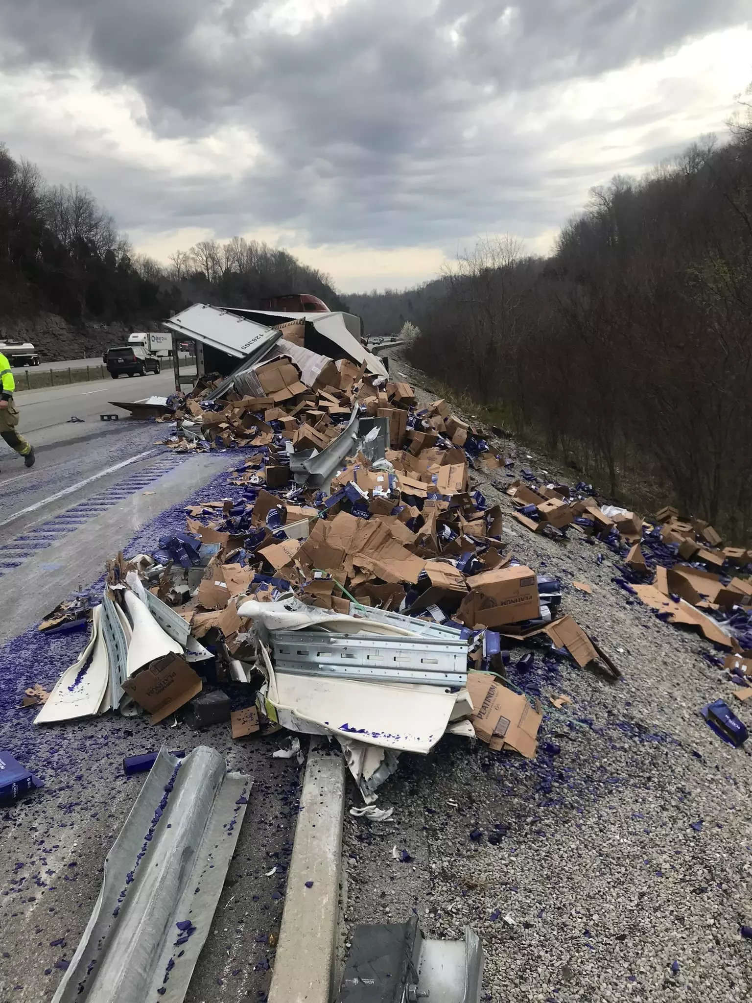 High-way | Truck Crash Spills Hundreds Of Bottles Of Beer Across ...