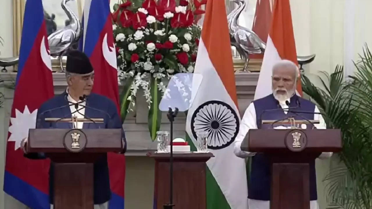 ​PM Modi with his Nepali counterpart