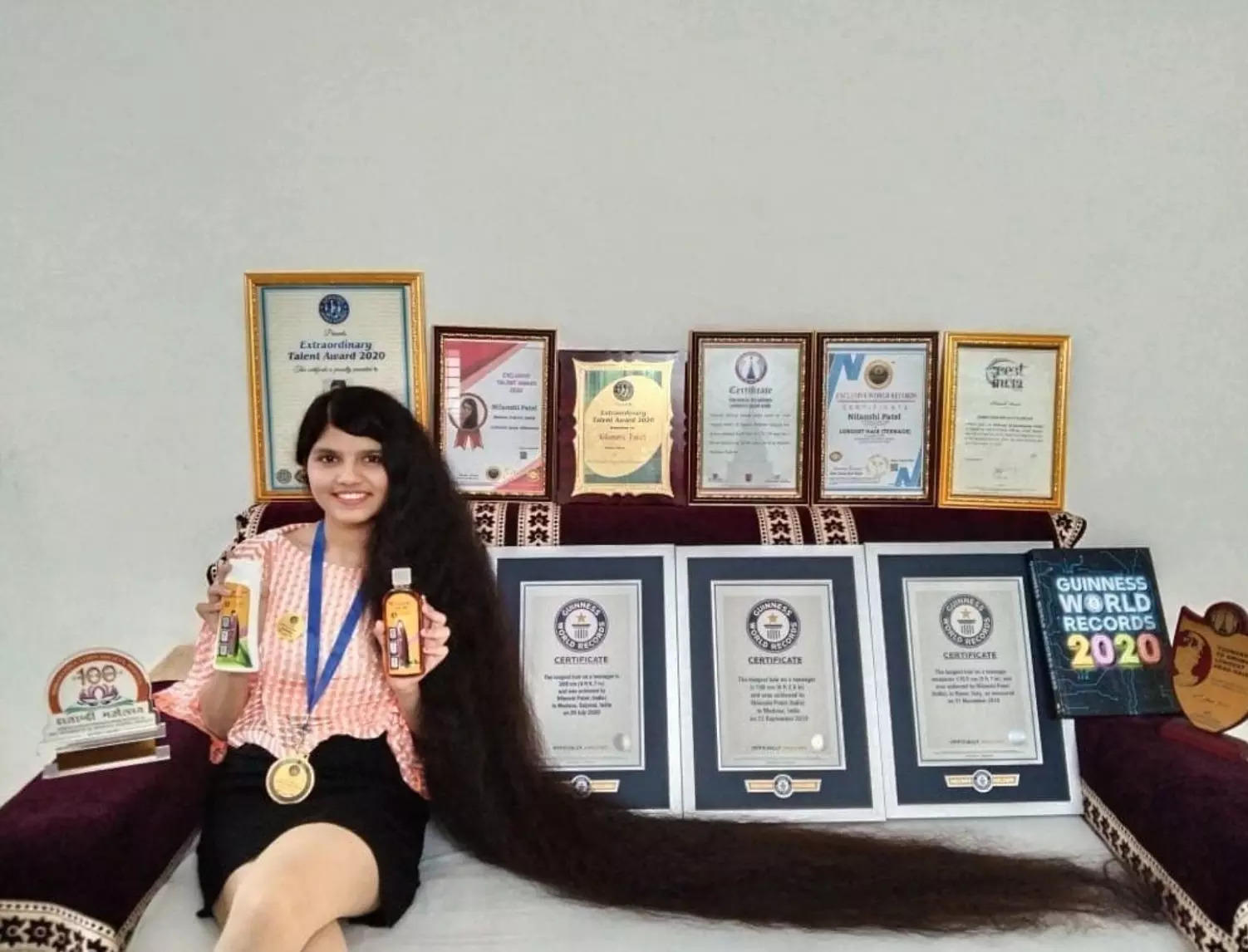  feet! Meet Indian Rapunzel who held Guinness record for 'longest hair  on a teen' for 3 years