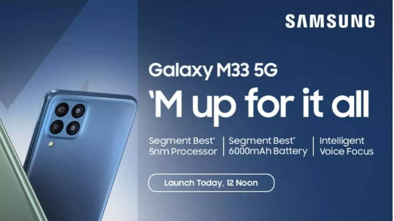 Samsung Galaxy M33 5G may come with 6000mAh battery capacity - Times of  India