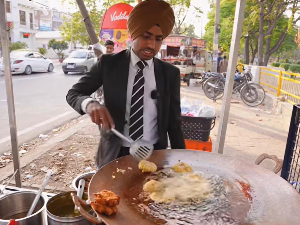 Hotel management sign, 2 punjabi wearing suits sell golgappas and chat video goes viral