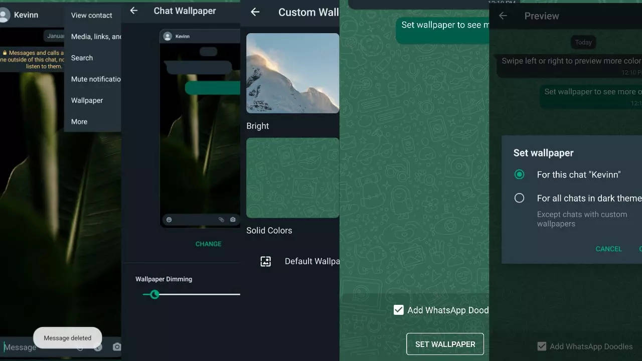 Here is how you can change your WhatsApp wallpaper on Android