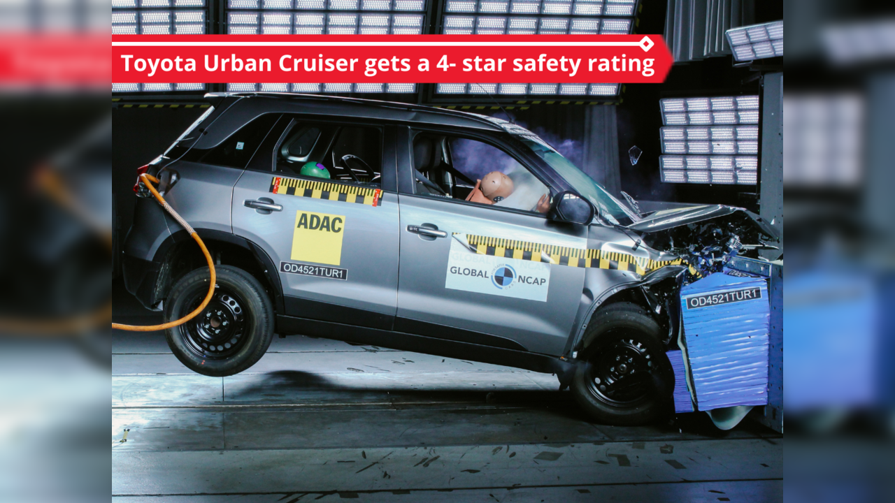 Toyota Urban Cruiser secures 4-star safety rating in Global NCAP crash test