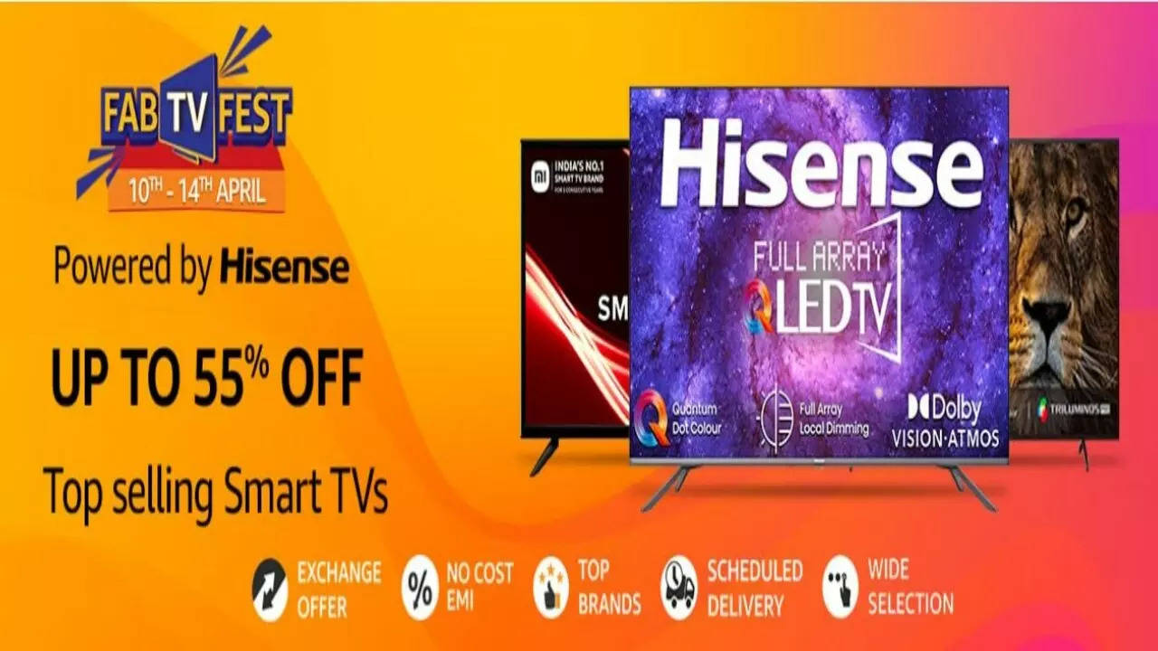Amazon Fab TV Fest Sale live: Up to 55% off on TVs; check best deals, offers