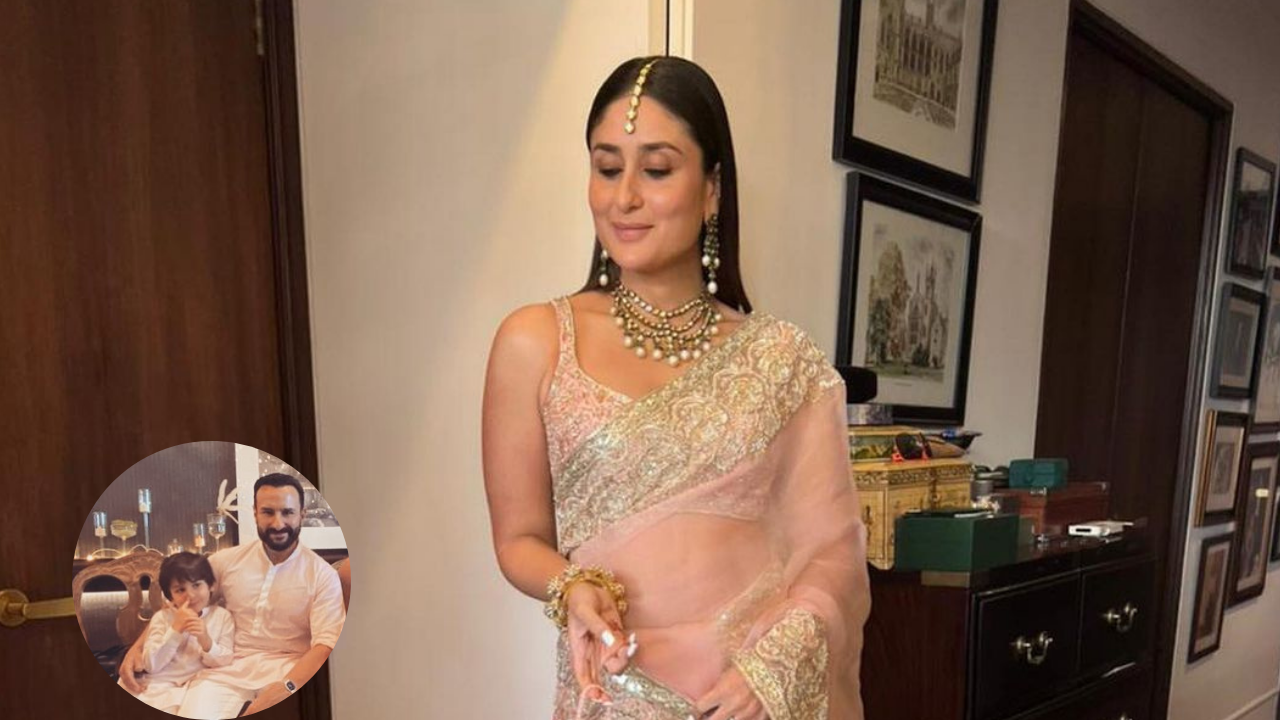 Kareena Kapoor shares family picture from bhai Ranbir Kapoor's wedding, Taimur and Jeh Ali Khan's expressions are unmissable