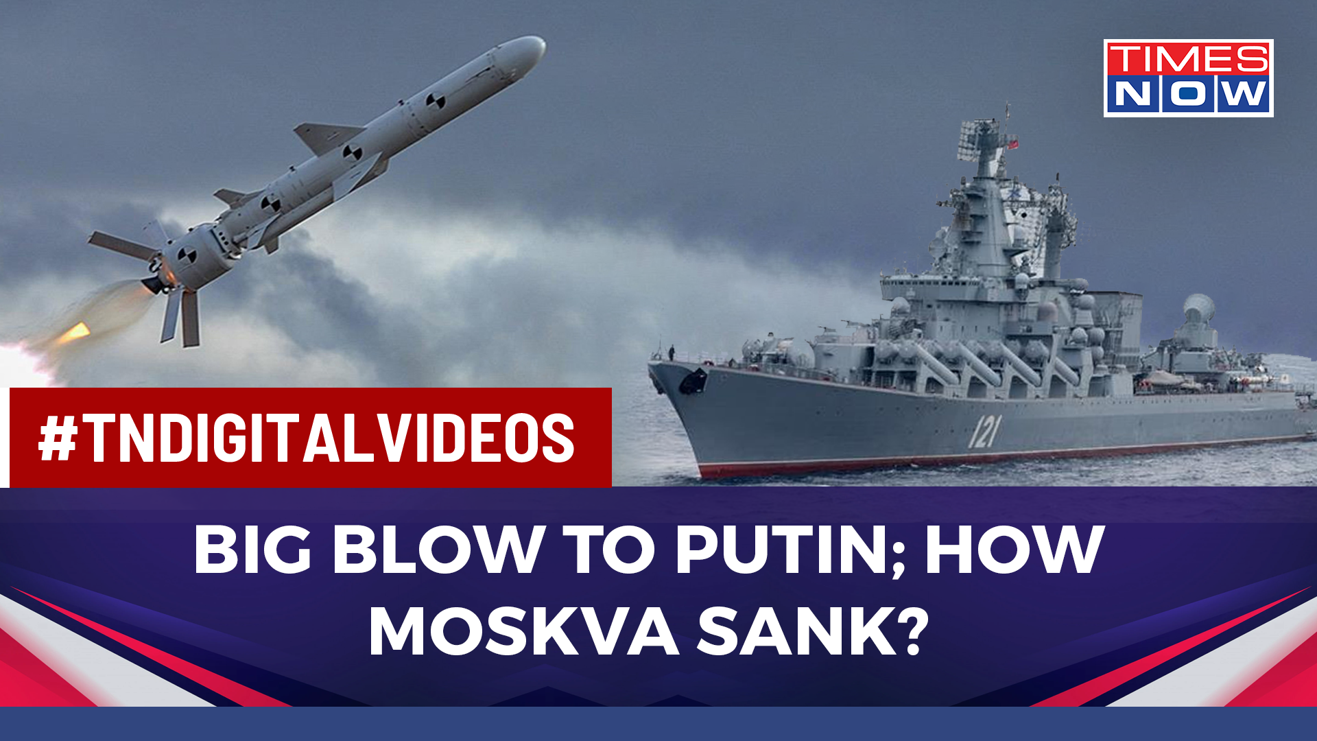 First video, images of sinking Russian warship Moskva hit by Ukraine