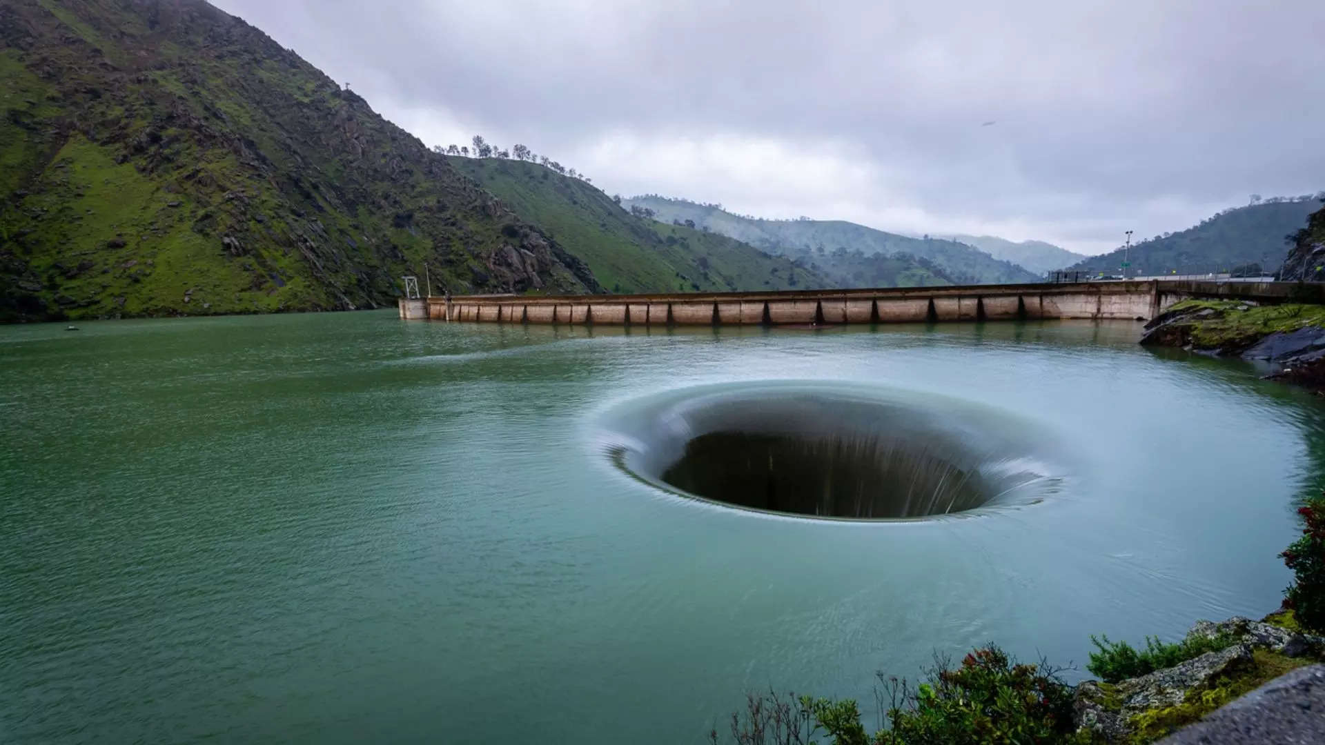 The 72-ft-wide and 245-ft-long spillway is fondly called by the locals as the Glory Hole 