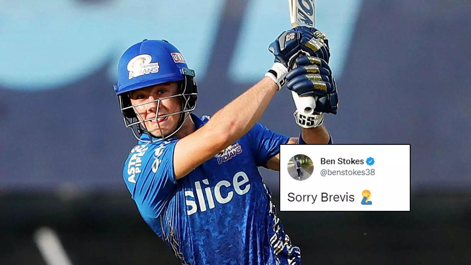 Ben Stokes apologised to Dewald Brevis after the latter got out