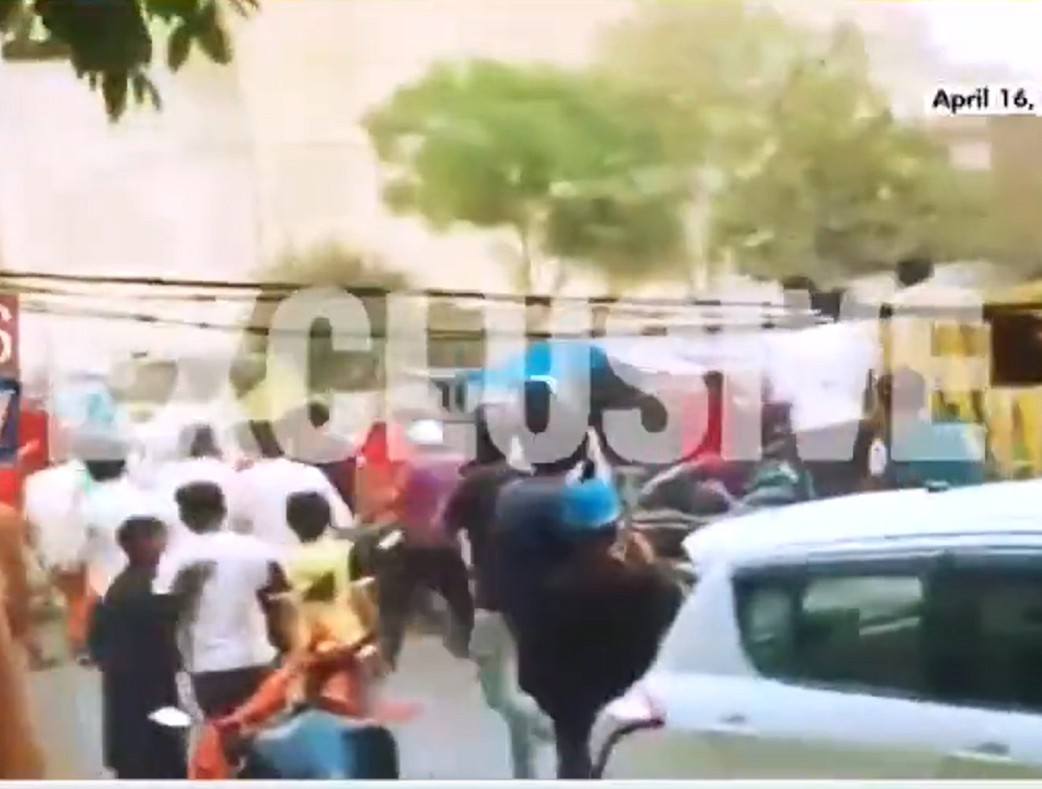 Jahangirpuri violence Video footage shows clinching moments when procession was ambushed by Ansars sword-wielding men