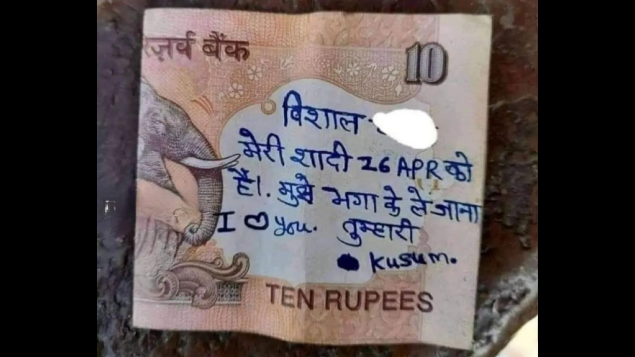 Photo of Rs 10 note goes viral