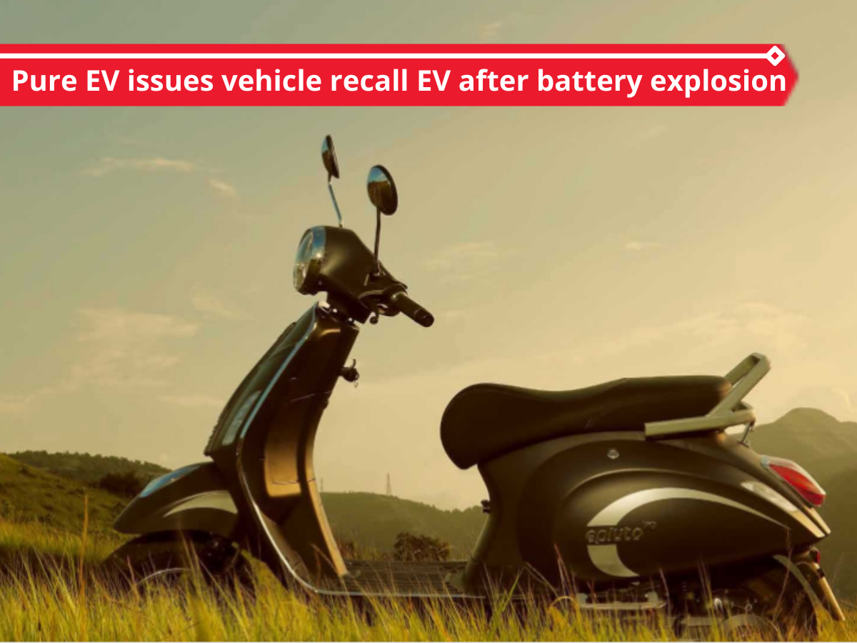 Pure EV issues vehicle recall