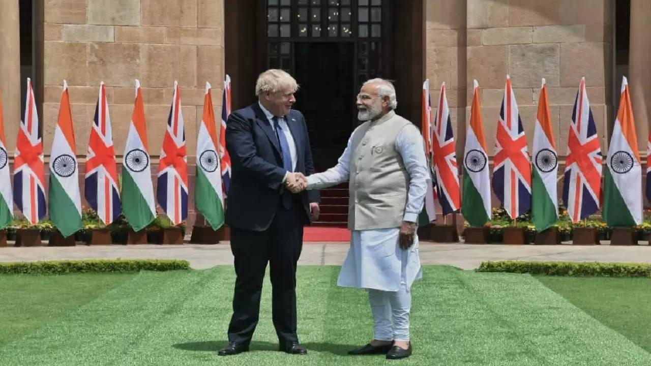 UK PM Boris Johnson meets PM Narendra Modi in Delhi