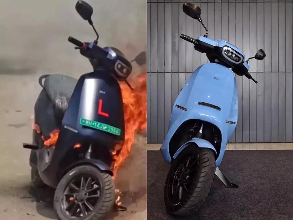 Ola Electric scooter catches fire