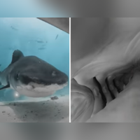 Viral video | A shark swallowed a photographer's camera and give him