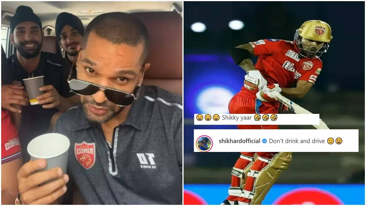 Shikhar Dhawan has shared a hilarious 'don’t drink and drive' post on Instagram