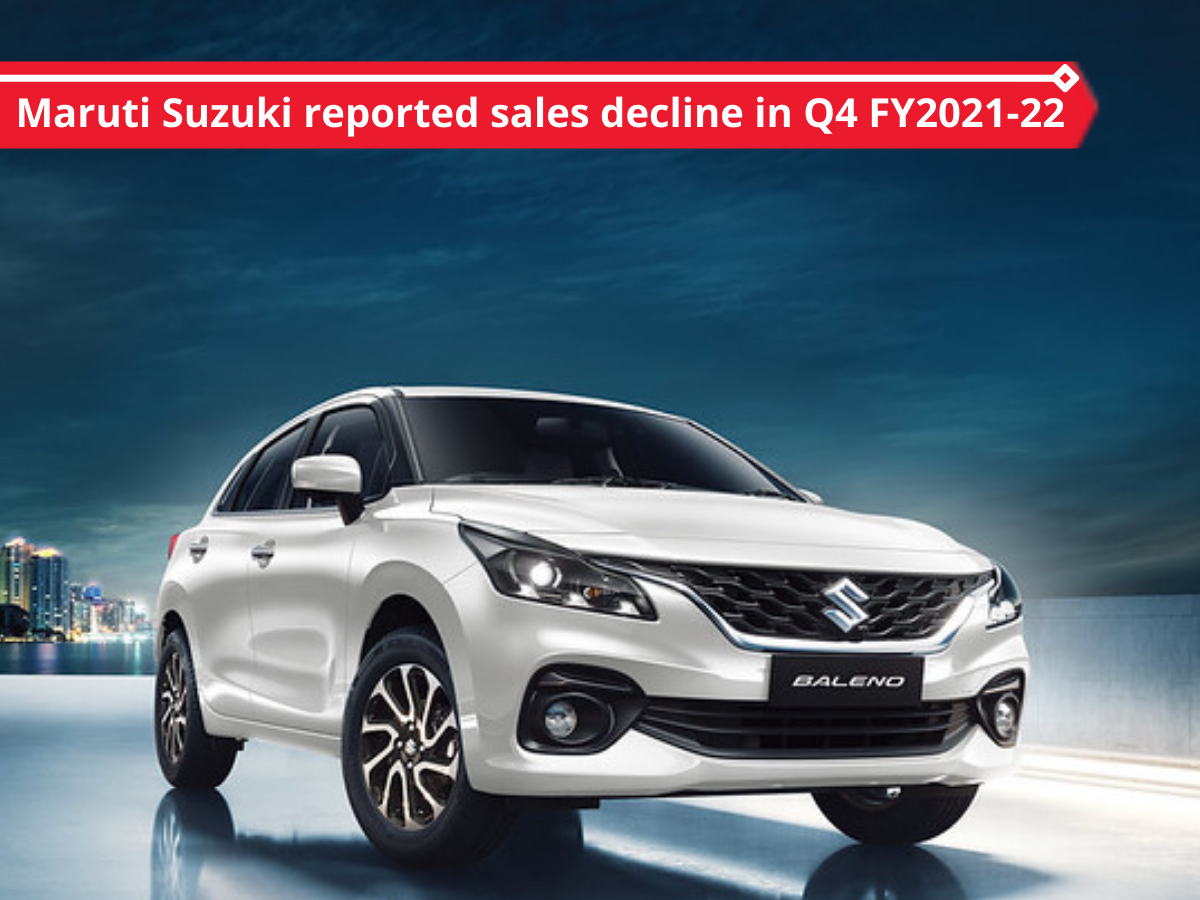 Maruti Suzuki reported marginal sales decline