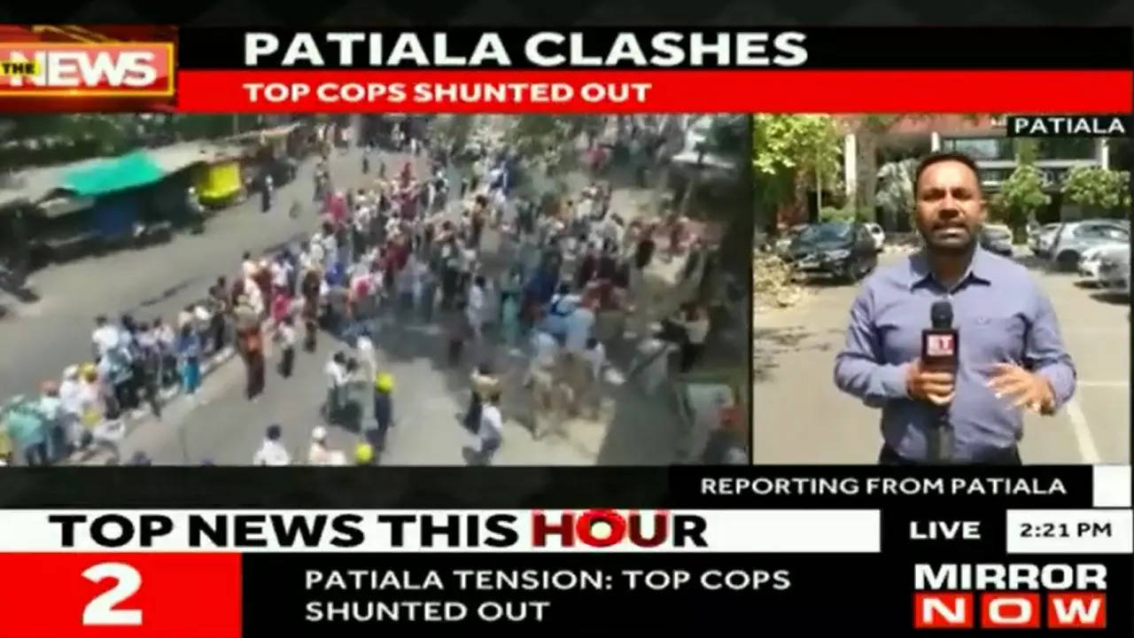 Two groups clash over Khalistan protest in Patiala
