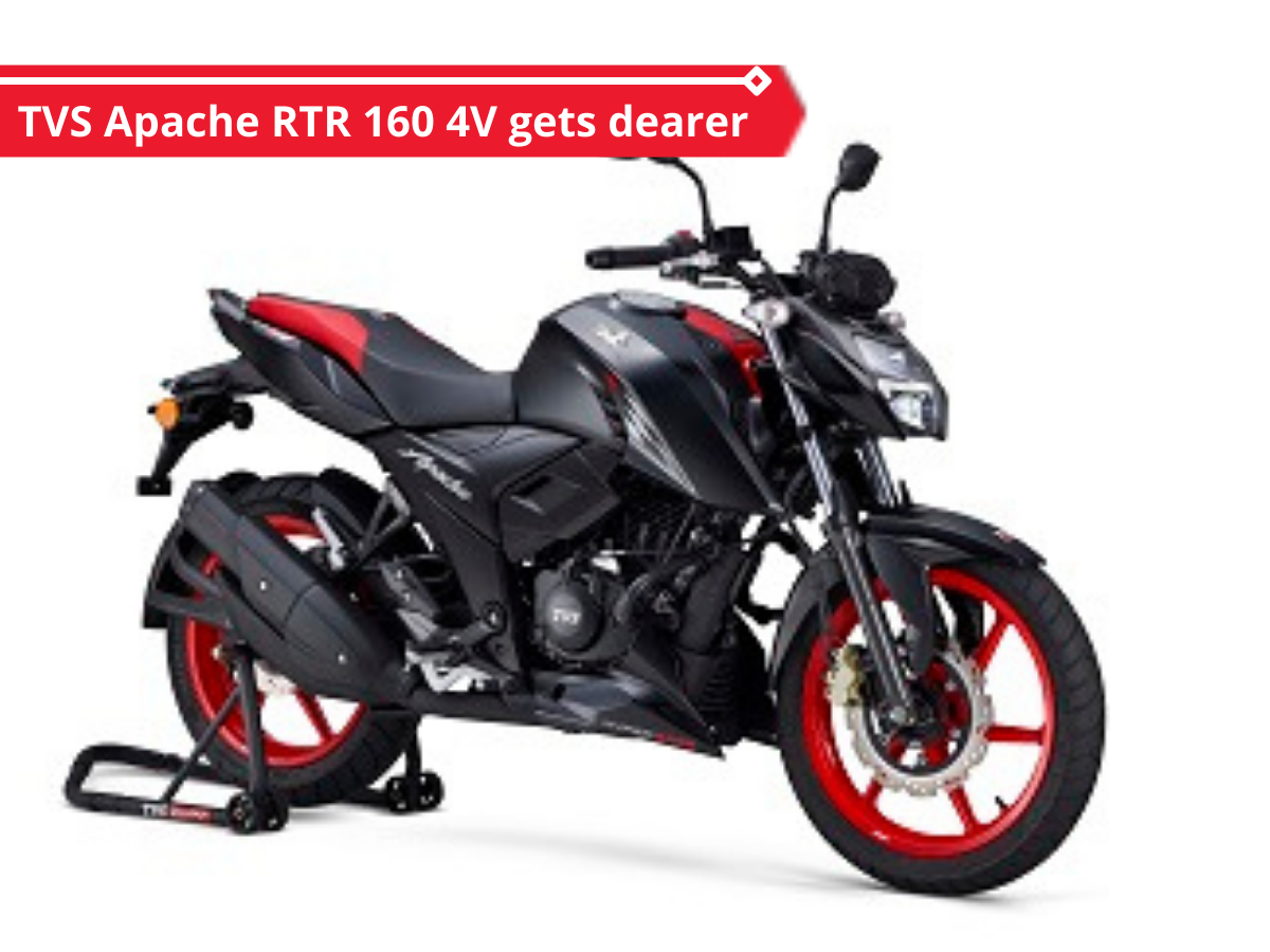 TVS Apache RTR 160 4V is now costlier