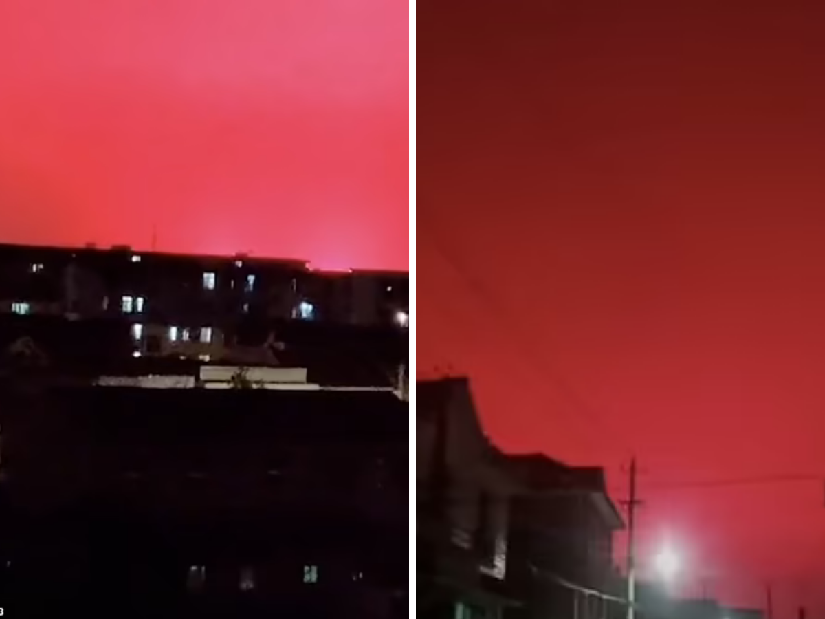 Shock And Awe Among Chinese City Folks As Sky Turns Blood Red Here S Why The Phenomenon Happened