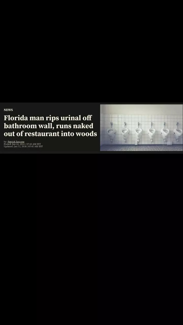 It was described as a Florida story