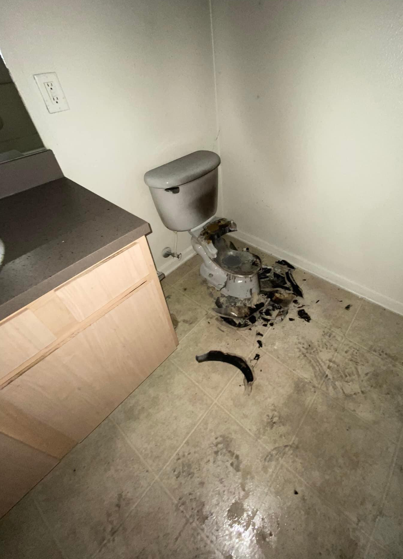 Lightning bolt travels through exhaust vent and blows up home toilet, photo  goes viral | Viral News, Times Now