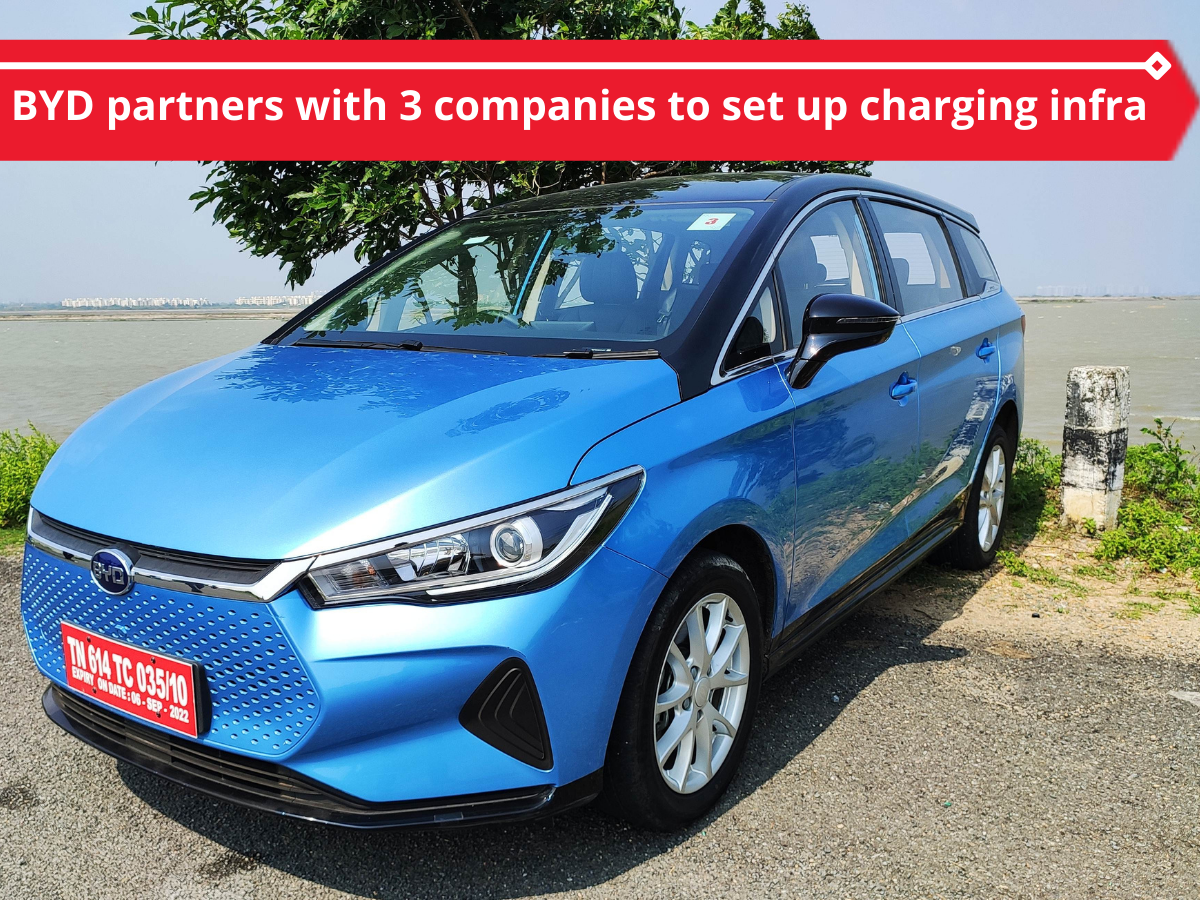 BYD partners with 3 companies to set up charging infrastructure