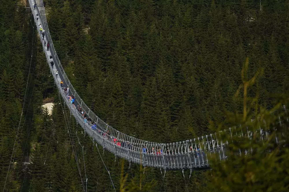 World's longest suspension bridge.
