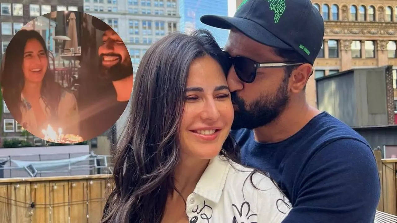 Inside Vicky Kaushals birthday celebrations, Katrina Kaif is the happiest woman as she sings for husband duets friends.
