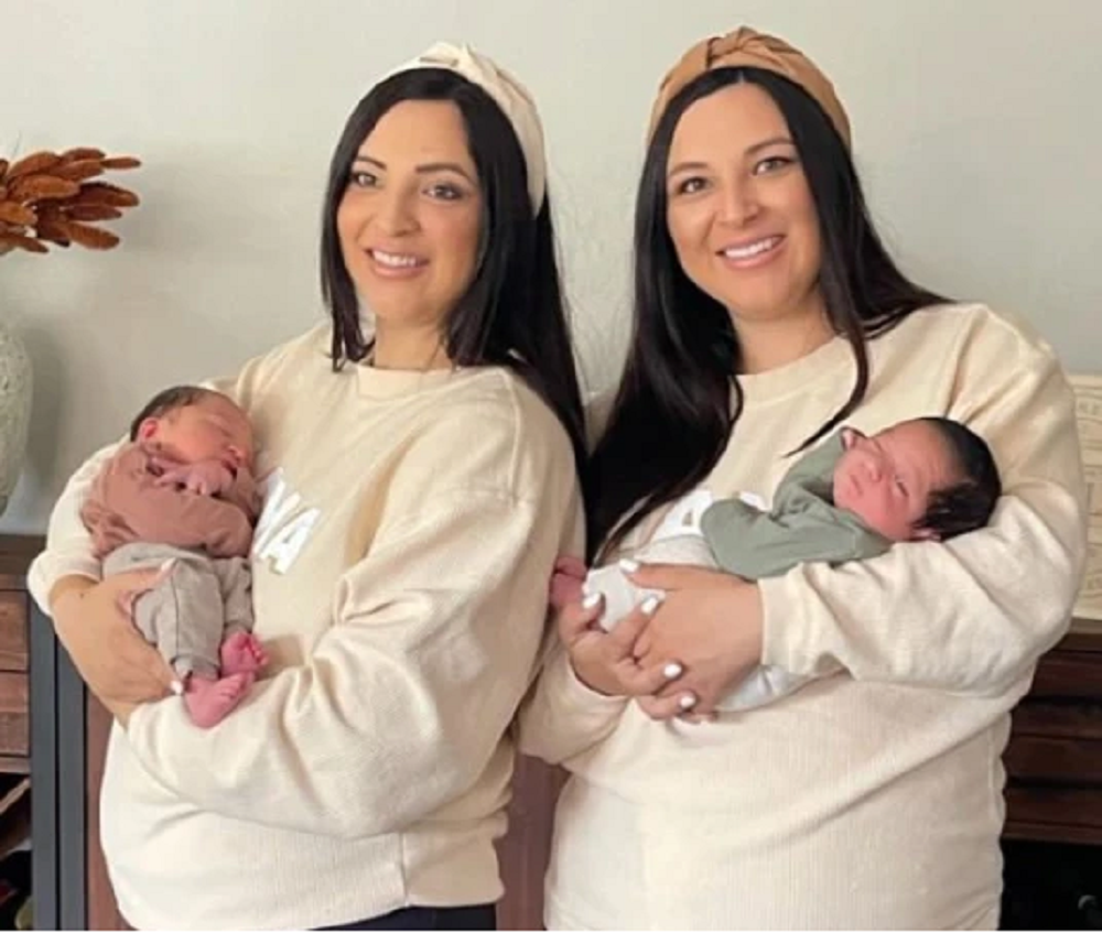 Identical Twins Give Birth To Sons With Same Measurements On The Same Day At The Same Hospital 