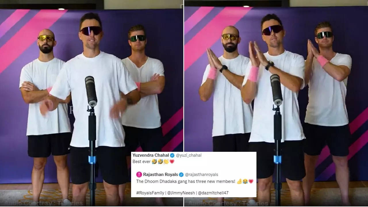 Boult Neesham Mitchell's best ever RR shares hilarious video of him dancing to the viral song Chahal - WATCH