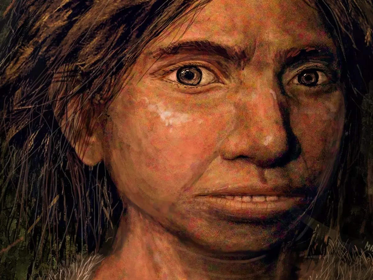 An artist's reconstruction of a young female Denisovan based on an ancient DNA sample from the fingertip of a Siberian girl | Image courtesy: Maayan Harel