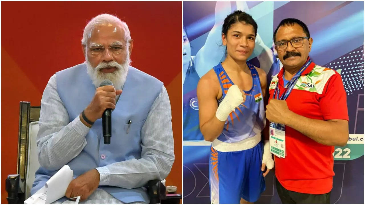 Indian Prime Minister Narendra Modi showered praise on Indian boxers after Nikhat Zareen, Manisha Moun and Parveen Hooda