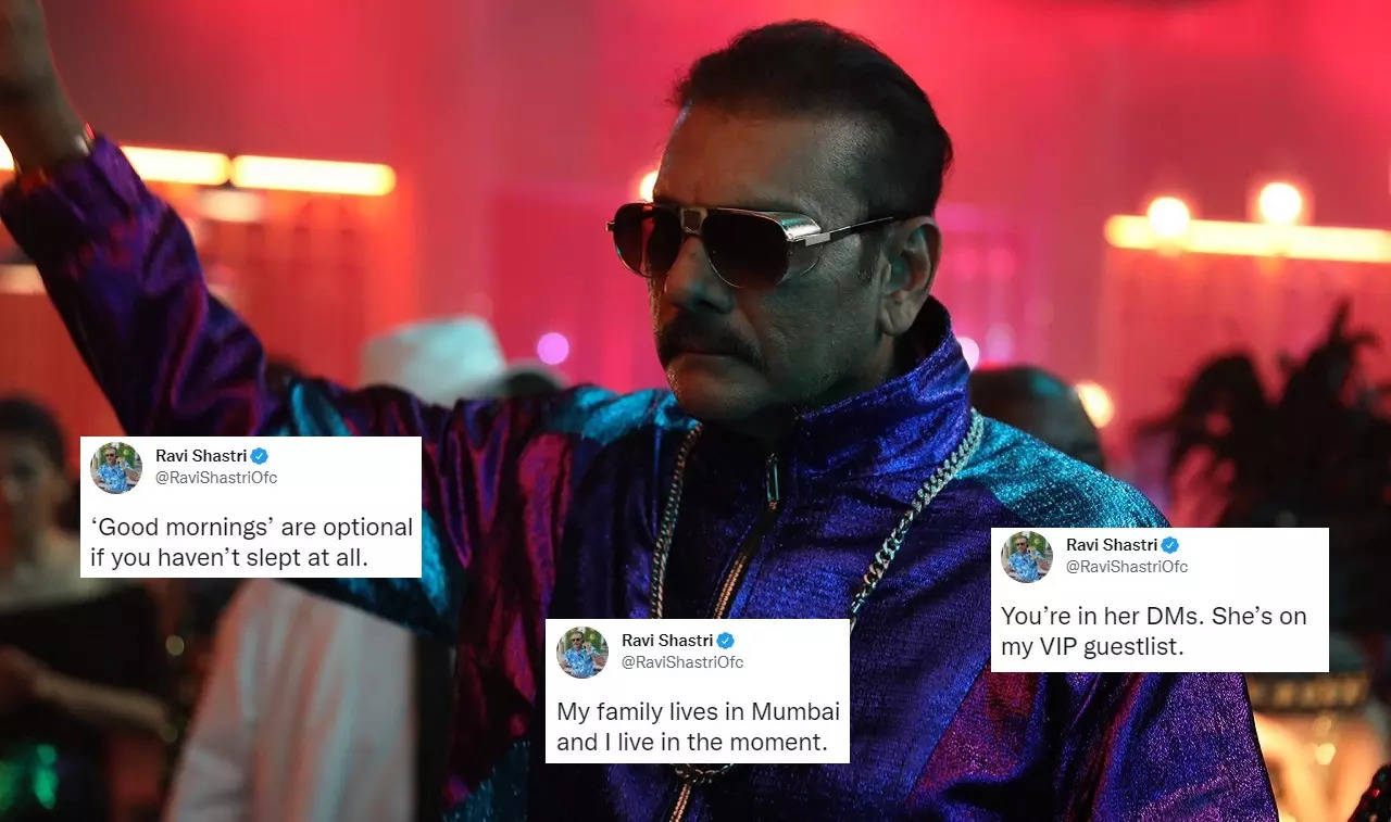 Thug life': Twitterati reacts as Ravi Shastri trends after his pictures  from photoshoot go viral on internet