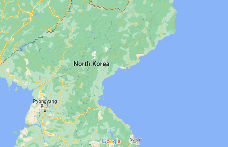 North Korea on Google Maps