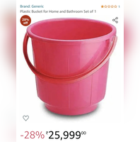 Amazon sells plastic bucket for nearly Rs 26,000; and it's 'sold out'