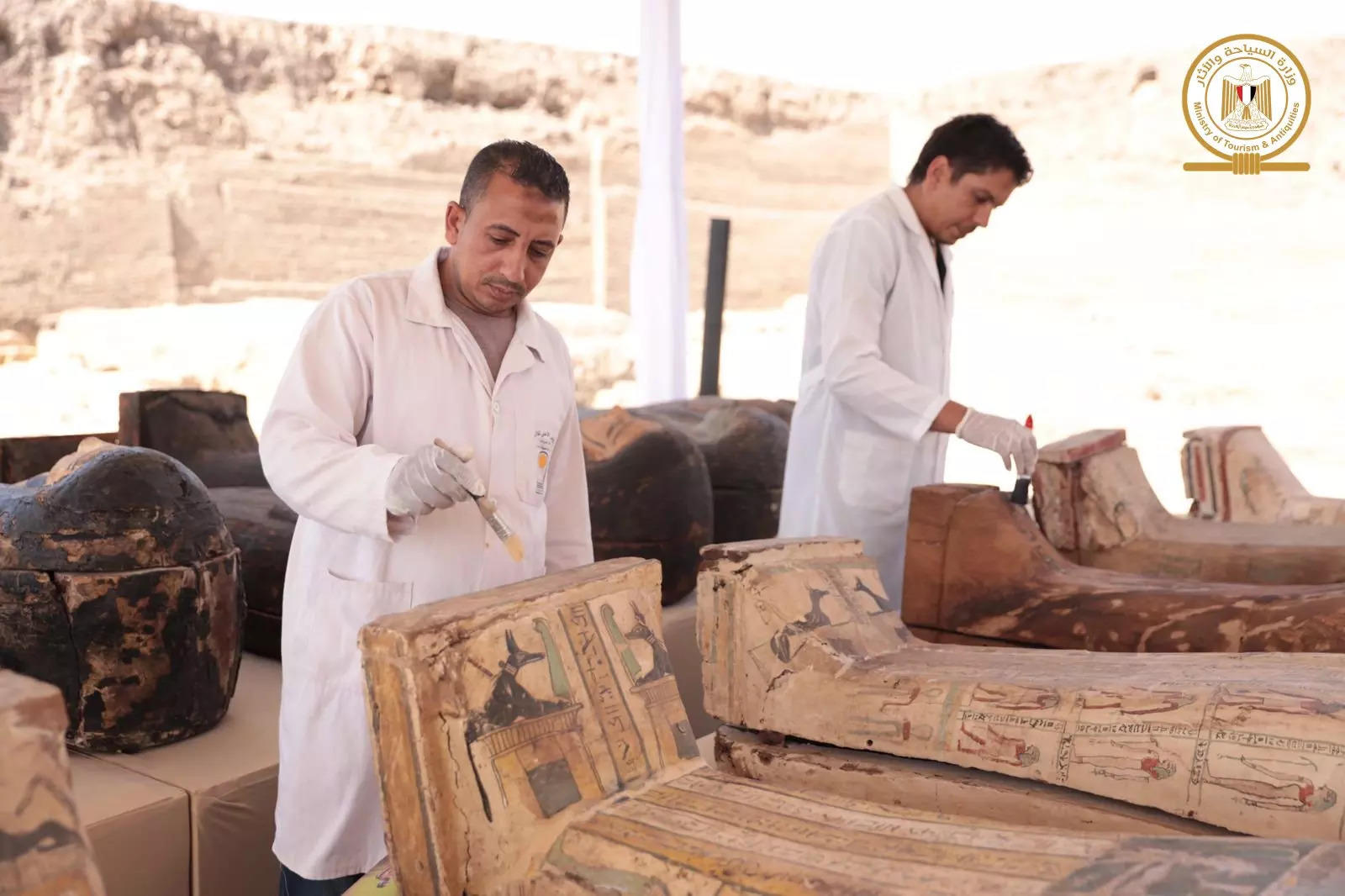 Egypt uncovers 2,500-year-old coffins