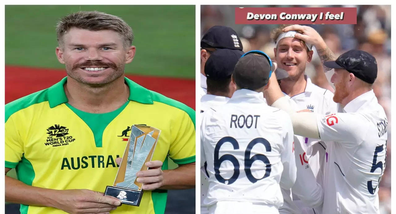 Conway I feel your pain David Warner shares hilarious post after Englands Broad removes NZ star in 1st Test