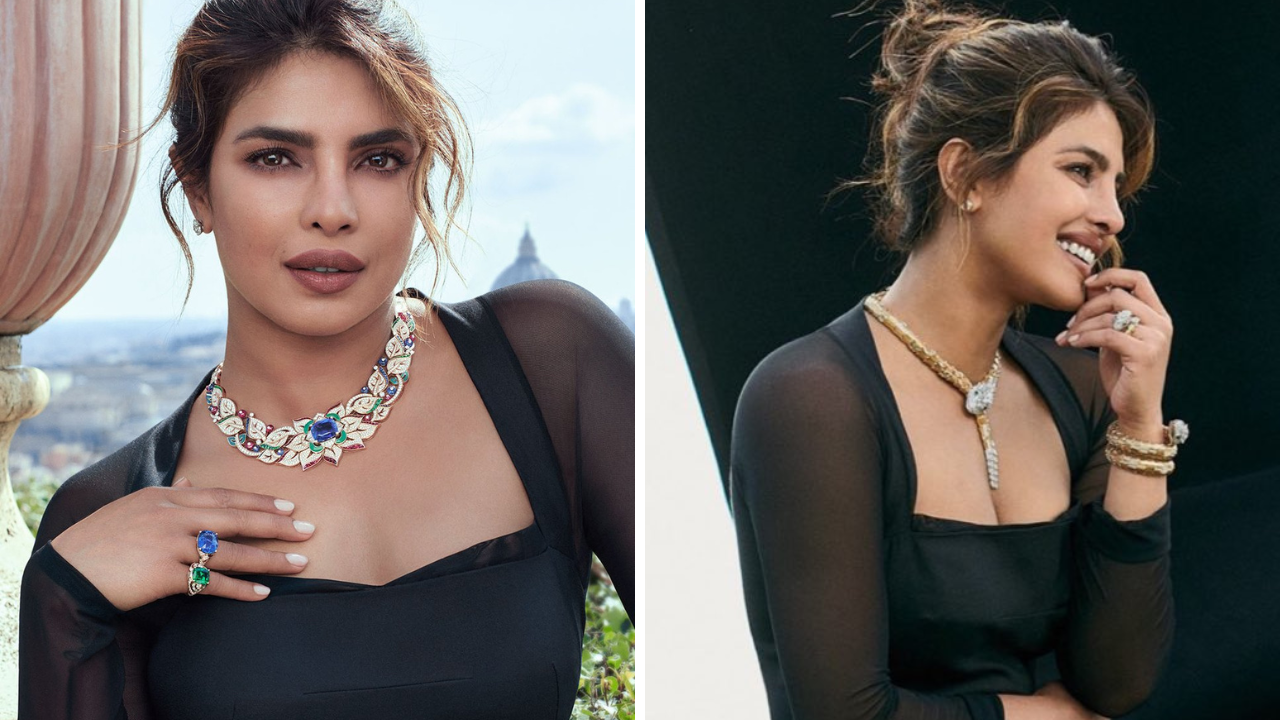 Loved Priyanka Chopras gorgeous black dress from viral jewellery ad It will cost you over Rs 145 lakh