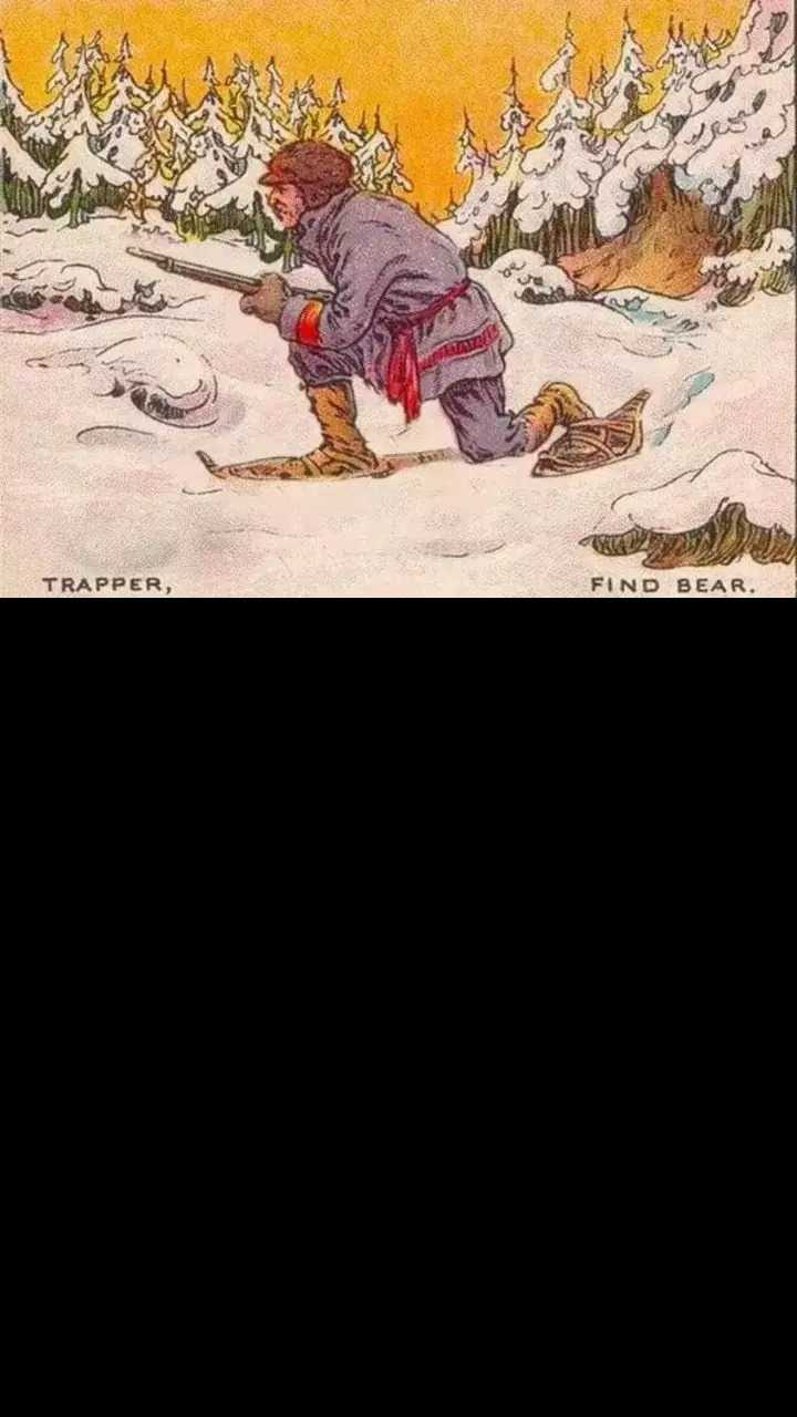 The trapper and the bear