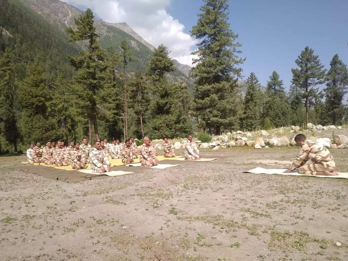 Ahead of International Yoga Day ITBP jawans practice yoga at high-altitude in Himachal Pradesh