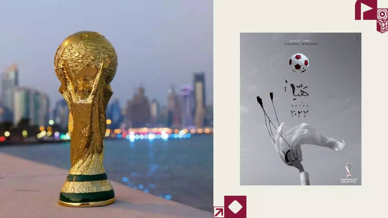 Football World Cup FIFA launches tournament poster for all teams qualifying for Qatar event