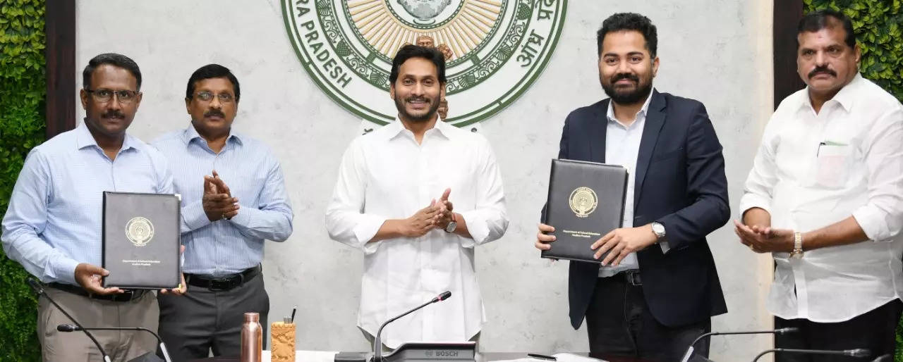 Andhra CM Jagan govt signs MoU with Byju's to provide quality content to govt school students
