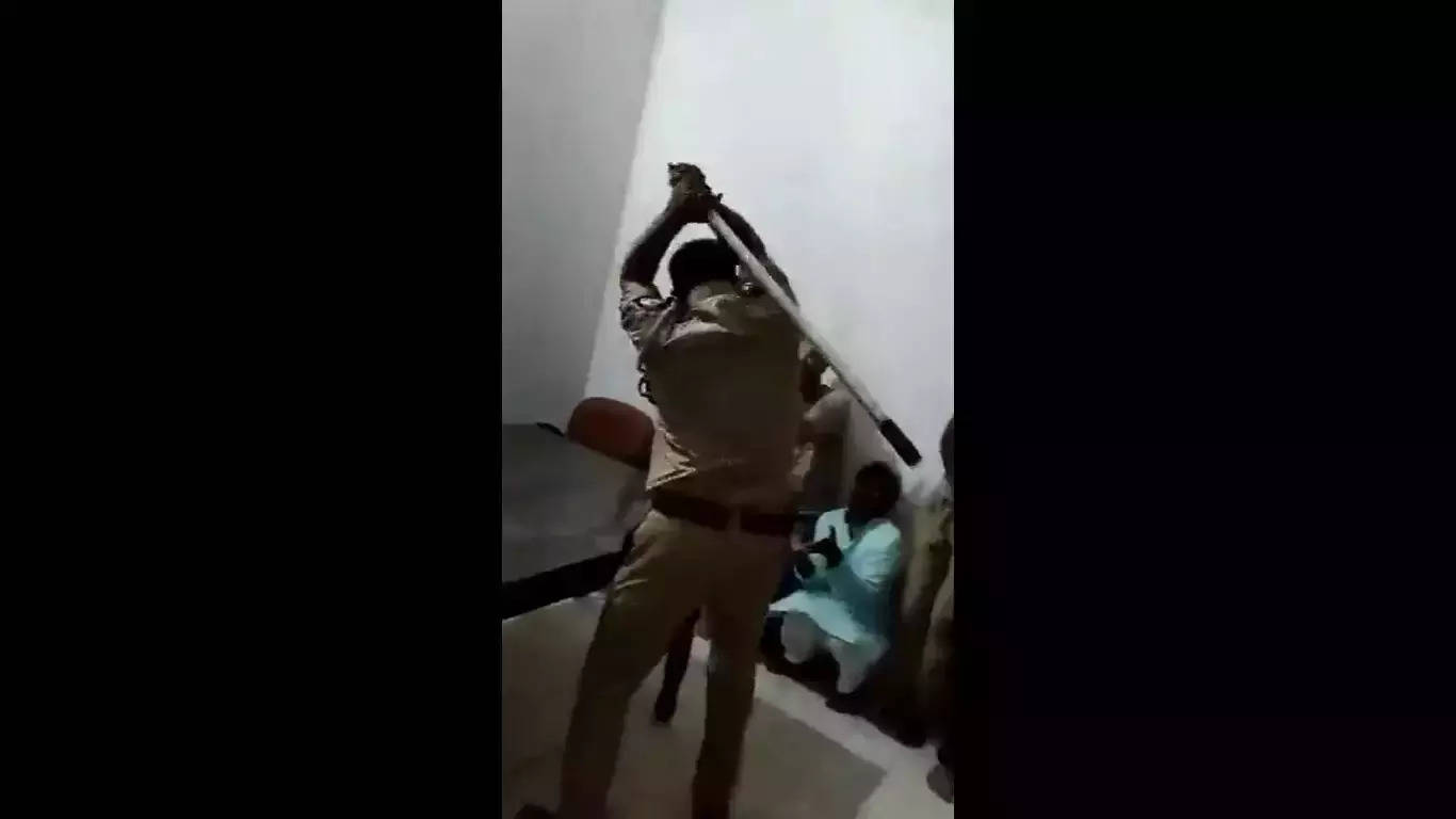 In the viral video believed to be from Saharanpur, the policemen could be seen brutally thrashing protesters in the police station lockup.