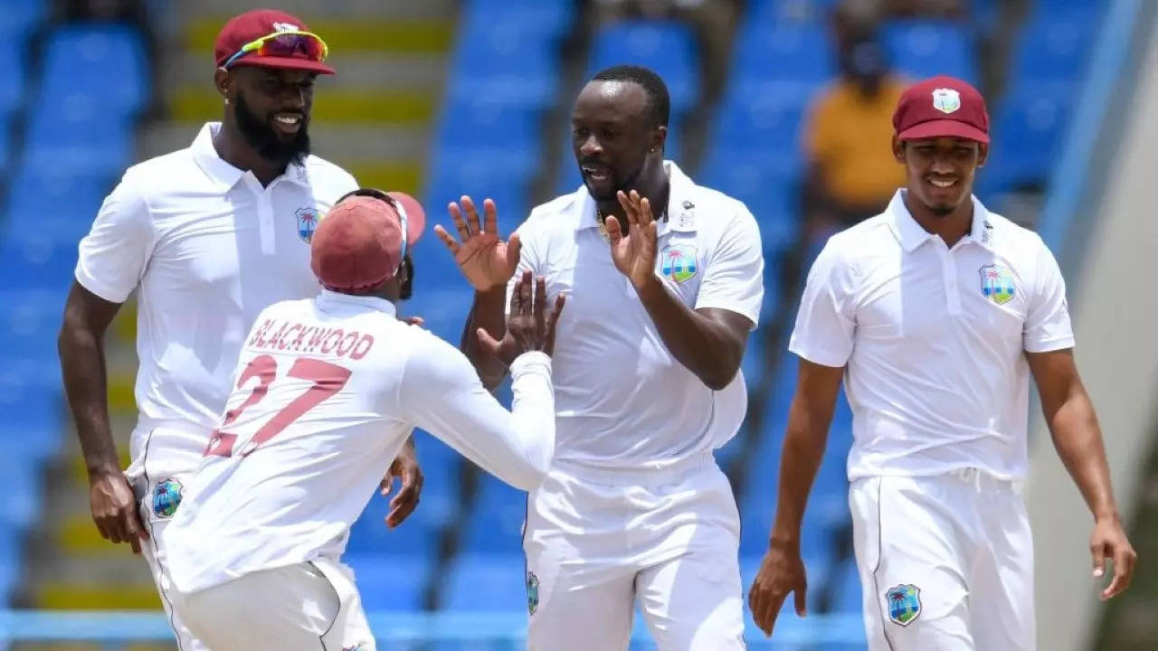 Kemar Roach matches Michael Holding's tally to become the sixth-highest wicket-taker for the West Indies in Tests