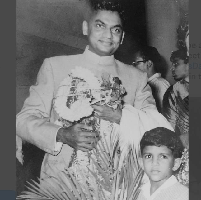 Anand Mahindra with father Harish Mahindra