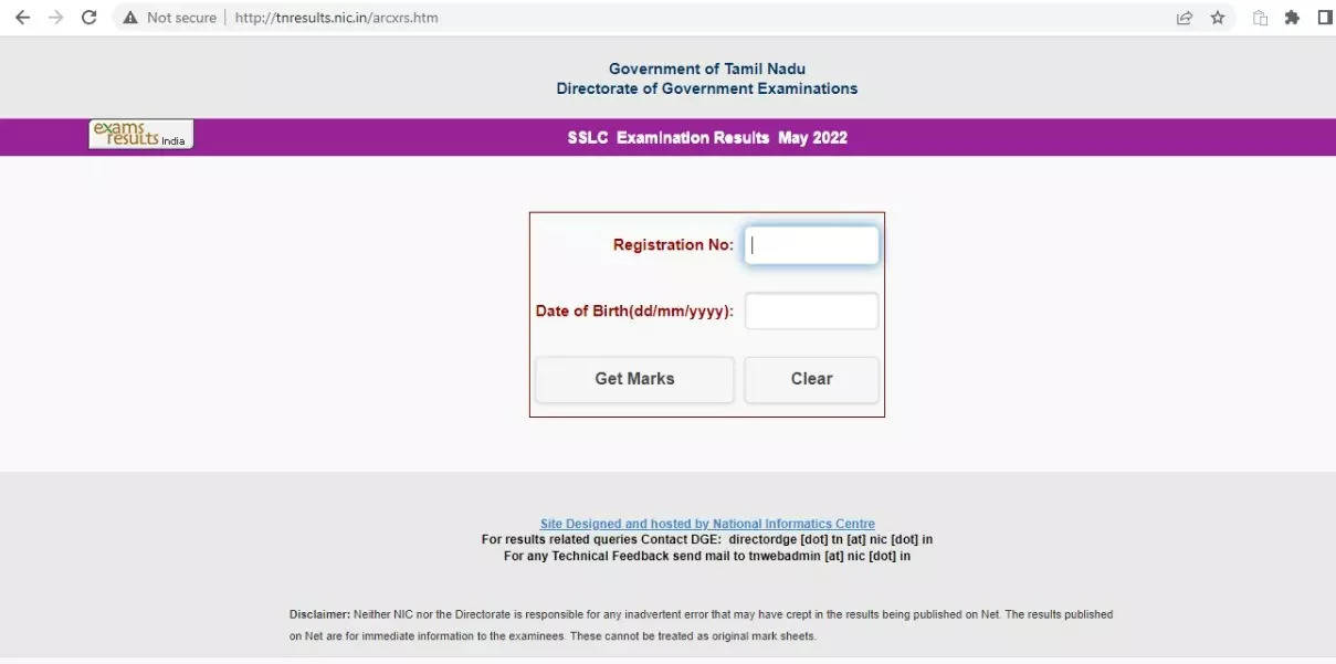tnresults.nic.in Result 2022 10th link now active, check TN SSLC Result