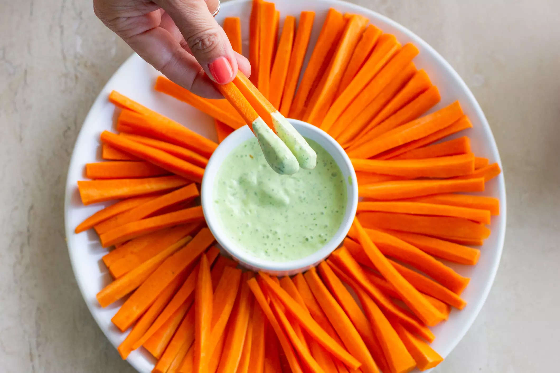 Often, people like eating carrots raw with a touch of lemon juice or as is with hummus.