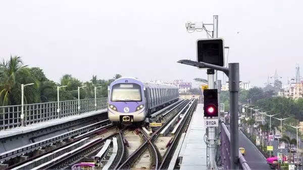 China-made metro rake in Kolkata
