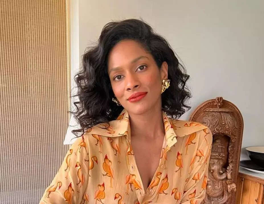 In the picture, Masaba Gupta demonstrated the Bakasana or the Crow Pose – also known as the Crane Pose. (Photo credit: Masaba Gupta/Instagram)