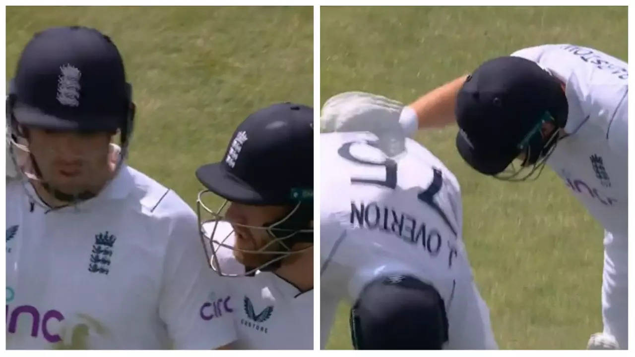 Watch Jonny Bairstow consoles Jamie Overton as debutant misses century vs NZ after being dismissed for 97